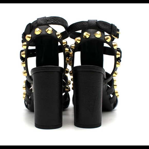 Balenciaga Paris Arena Giant Studded Gladiator Sandals Size 38.5 - Picture 3 of 9